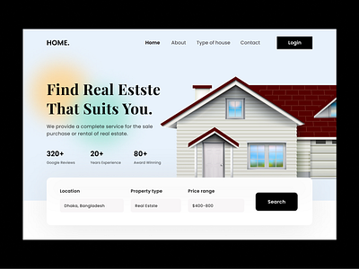 Real estate landing page