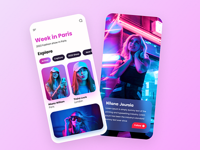 Fashion App android app design app app design app ui design fashion app figma app ios app design mobile app mobile app design mobile app ui ux product design social app ui design ui ux design