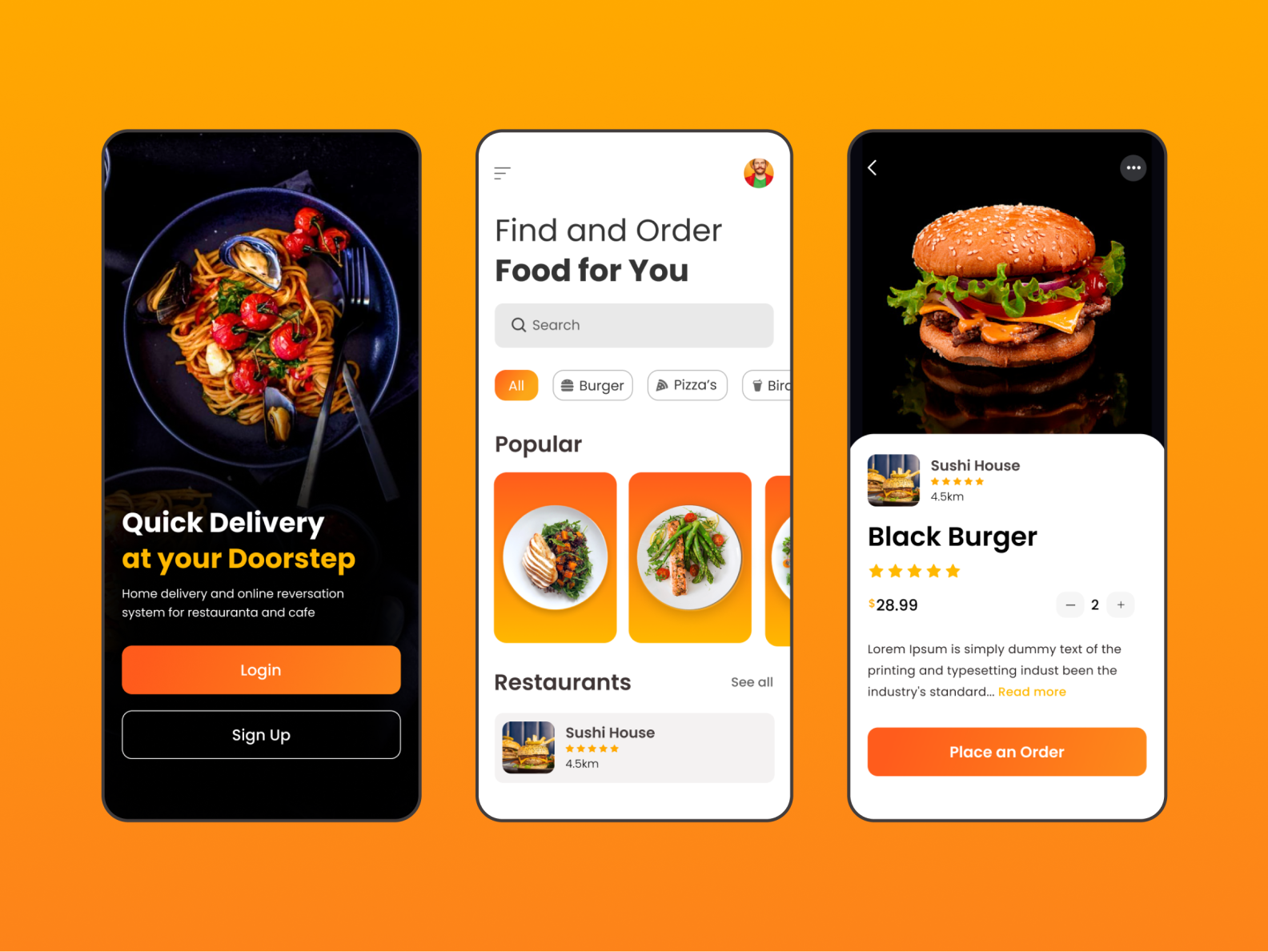 Food Delivery App by Laibur Rahman on Dribbble