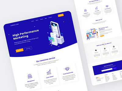 Agency Landing Page agency agency landing page landing page landing page design ui design ui ux design ux design website design website ui ux