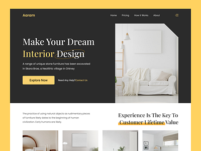 Interior Wesite: UI/UX Design business website ecommerce website interior website landing page design landing page ui ux ui design ui ux ui ux design ux design website design website ui ux