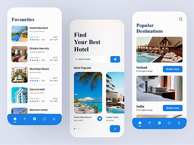 Travel app design