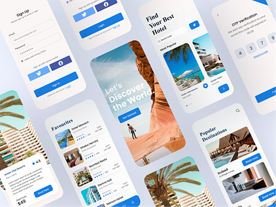 Travel app design