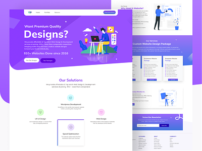 Design agency landing page