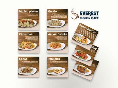 Everest Fusion Cafe graphic design