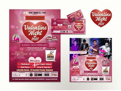 Valentine Night 2021 graphic design