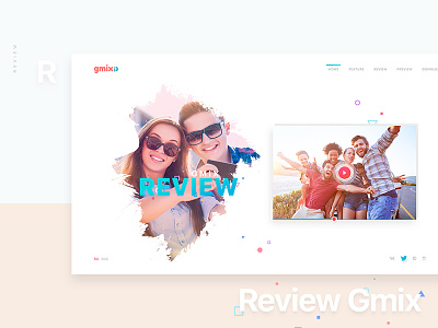 Gmix Web Site / Review app design friend love people preview responsive social summer travel website