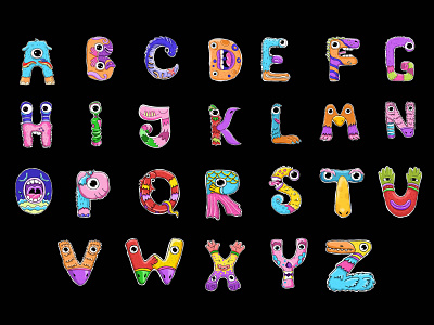 English Monsters Alphabet