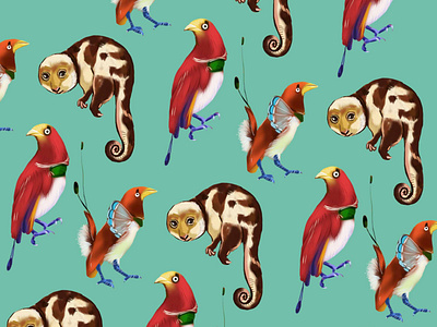 Wild world pattern1 animals cliparts branding creative market design digital editorial graphic design illustration kuskus pattern