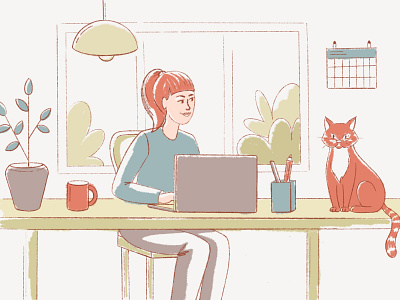 Cat friendly workspace