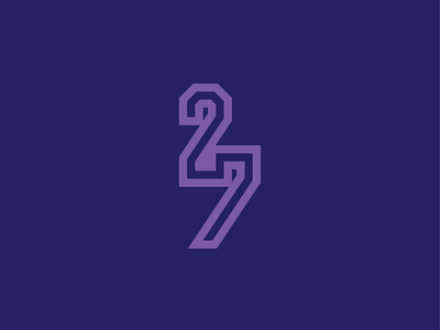 27 Design 27 adobe illustrator design icon icon design lettering number vector