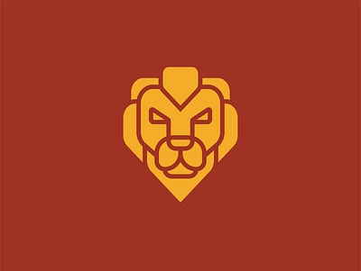 Lion Head adobe illustrator icon icon design illustration illustrator lion lion head lion logo logo logo design vector
