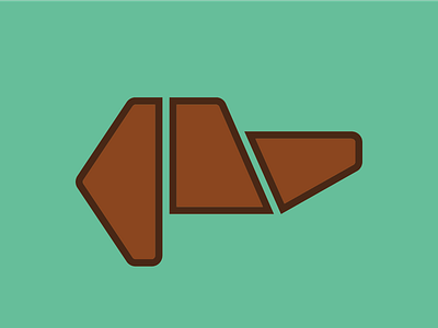 Buddy dachshund dog icon icon design