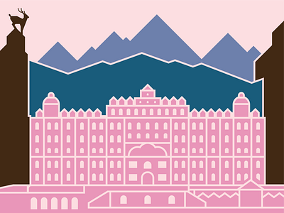 The Grand Budapest Hotel adobe illustrator illustration the grand budapest hotel vector
