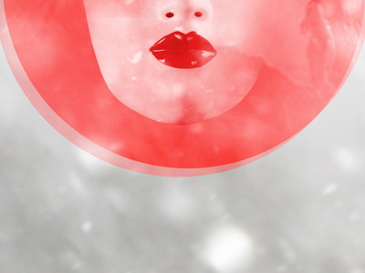 Cold Fortune collage design kabuki poster design snow