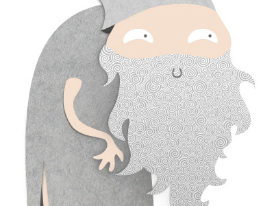 Old Man beard illustration old man patterns textures