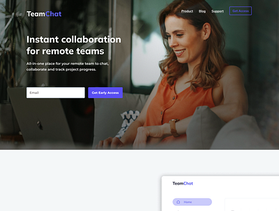 Remote Team Collaboration app design ui ux design website design