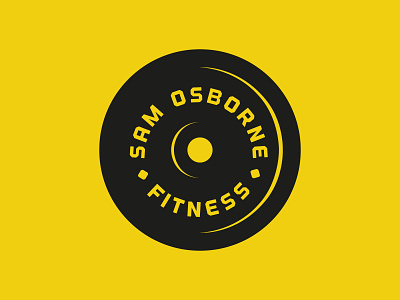 SAM OSBORNE FITNESS fitness illustration logo minimal monocolour personal trainer simple weights