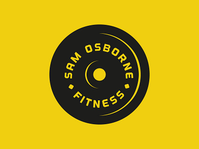 SAM OSBORNE FITNESS fitness illustration logo minimal monocolour personal trainer simple weights