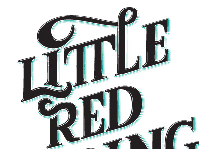 Little Red chris mizen decorative fairy tales hand lettering ligature