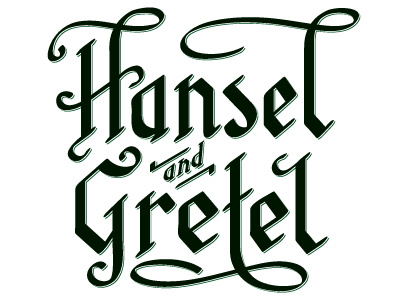 Hansel And Gretel chris mizen fairy tale typography