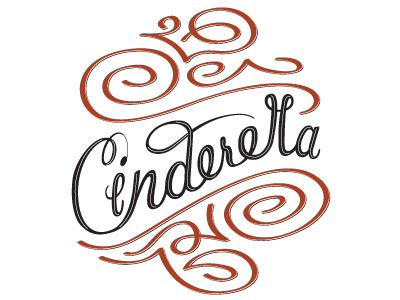 Cinderella calligraphy chris mizen fairy tale hand drawn type typography