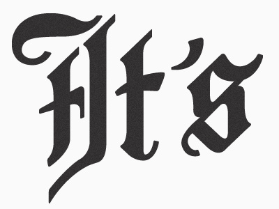 It's Blackletter