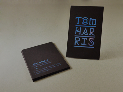 Second Shoot business card chris mizen dj experimental typography