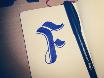 F typography
