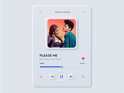 Neumorphic design - Music player