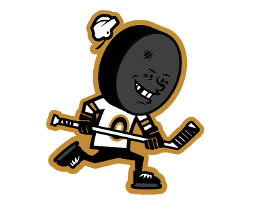 old school hockey guy denver illustration mascot retro vector