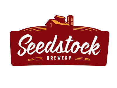 Seedstock Brewery Logo beer craft beer farm logo vintage