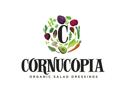 Cornucopia logo full color logo organic