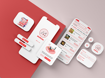 Momona - Booking Table & Pre-order Food App android design figma mobile app ui uiux