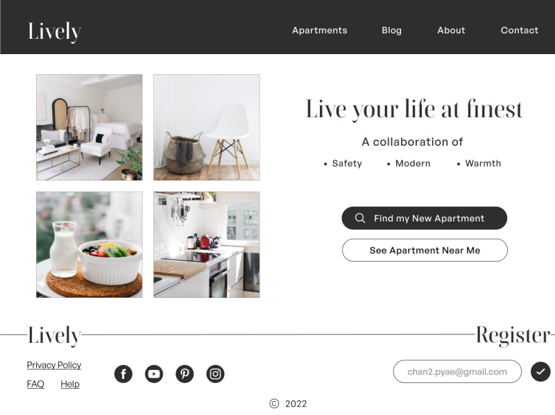 Apartment Hiring site by UX_Pyae on Dribbble