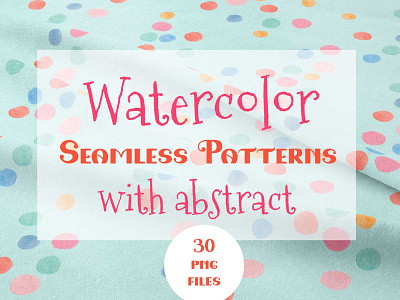 Watercolor digital paper. Abstract shape wallpaper.