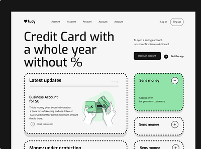 Main page of the bank branding credit card payment figma graphic design home lading page landing page template modern ui ui design user interface uxui web banner website