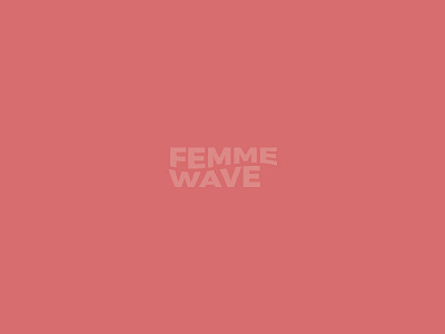 FEMMEWAVE feminist femme femmewave logo option pink wave