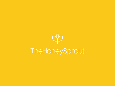TheHoneySprout brand branding feedback honey honeysprout logo meal prep logo meal preps sprout yellows