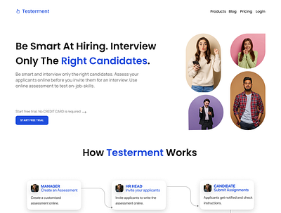 🧳Testerment - A Smart way of Hiring candidates art branding dailyui design graphic design icon illustration logo ui vector