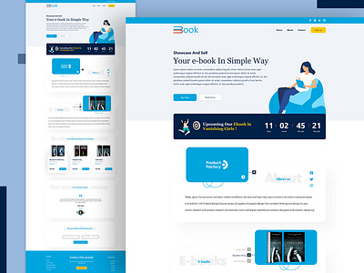 Book book landing page ui uiux web ui