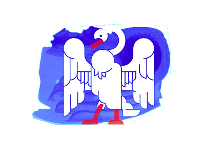 Blue Swan emblem swan