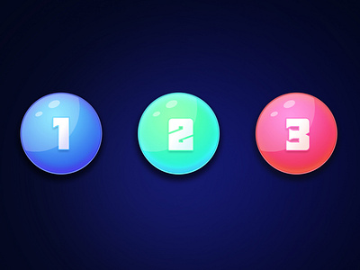 Colorful Level Buttons