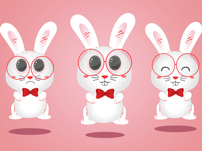Sweet bunny Charecter branding design graphic design icon illustration logo typography ui