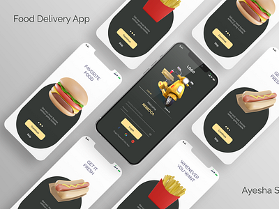 Food delivery app app branding design icon illustration logo typography ui ux vector