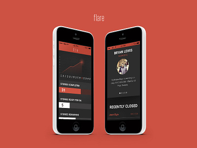 Flare on Mobile agile apple flare interface jira mobile red ui user