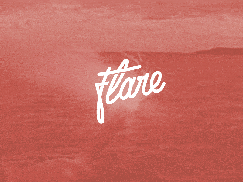 Flare deck flare illustration lettering logo logotype presentation red script