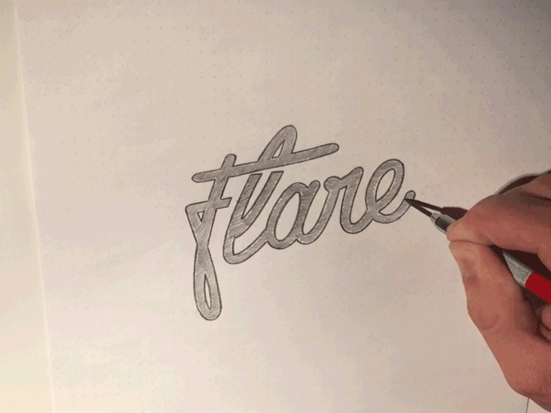 From Sketch to Vector animated animation gif hand lettering lettering logo logotype mixed motion pencil process sketch