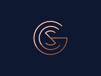 Daily logo. GCS monogram. branding identity logo monogram