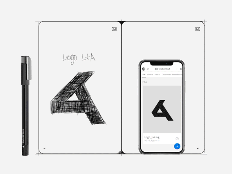 Don't leave it on paper by Moleskine artdirection branding interaction landing motion paper uiux